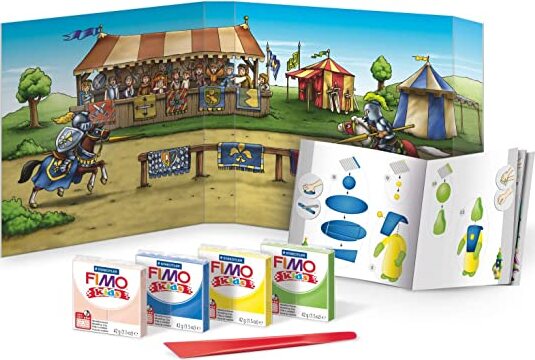 STAEDTLER---FIMO---SET-PER-MODELLARE-E-GIOCARE-CAVALIERI-6-PEZZI---168gr