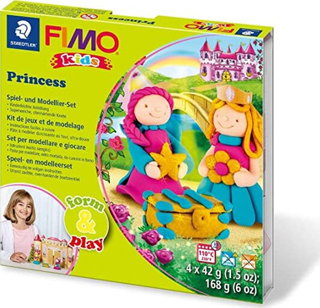 STAEDTLER---FIMO---SET-PER-MODELLARE-E-GIOCARE-PRINCIPESSE-6-PEZZI---168gr