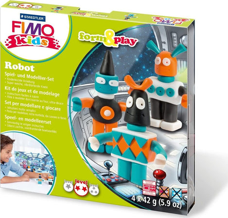 STAEDTLER---FIMO-ACCESSORES---SET-PER-CREAZIONE-ROBOT CON-PASTA-MODELLABILE