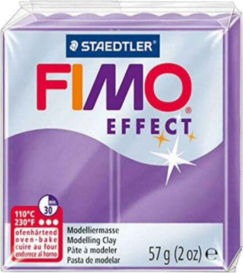 STAEDTLER---FIMO-EFFECT-SOFT---PASTA-MODELLABILE-SINTETICA-57gr---COLORE-LILLA-TRANSLUCIDO-604