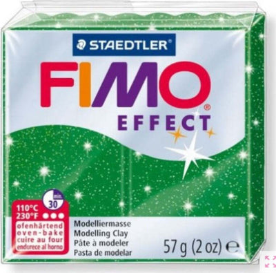 STAEDTLER---FIMO-EFFECT-SOFT---PASTA-MODELLABILE-SINTETICA-57gr---COLORE-VERDE-GLITTERATO-502