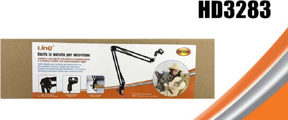 Staffa Braccio Sospensione In Metallo Supporto Microfono Clip Scrivania Hd3283 Elettronica/Cellulari e accessori/Accessori/Supporti Trade Shop italia - Napoli, Commerciovirtuoso.it