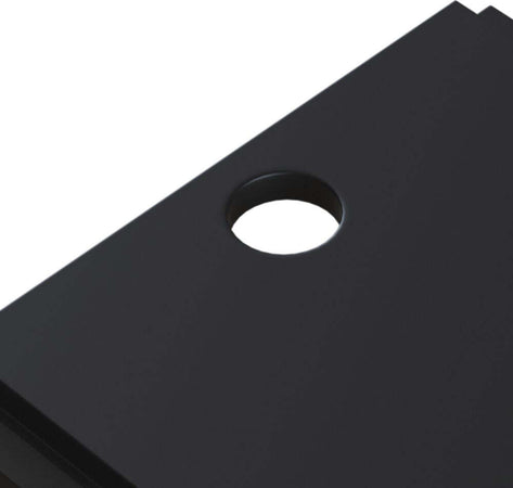 Staffa-Quadrata-Per-Binario-Moderno-Metallo-Nero