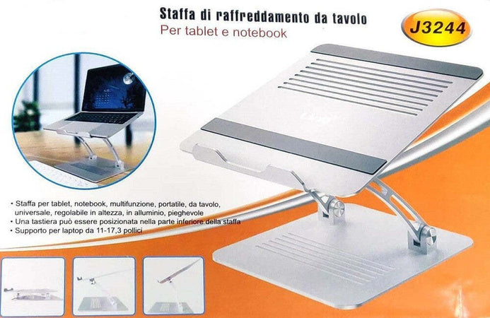 Staffa Supporto Base Di Raffreddamento Da Tavolo Notebook Tablet Portatile J3244 Elettronica/Informatica/Accessori/Accessori per PC portatili/Ventole e basi di raffreddamento esterno/Basi di raffreddamento Trade Shop italia - Napoli, Commerciovirtuoso.it