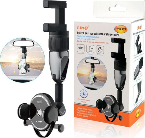 Staffa Supporto Per Specchietto Retrovisore Auto Per Smartphone Girevole Hd2577 Elettronica/Cellulari e accessori/Accessori/Supporti Trade Shop italia - Napoli, Commerciovirtuoso.it
