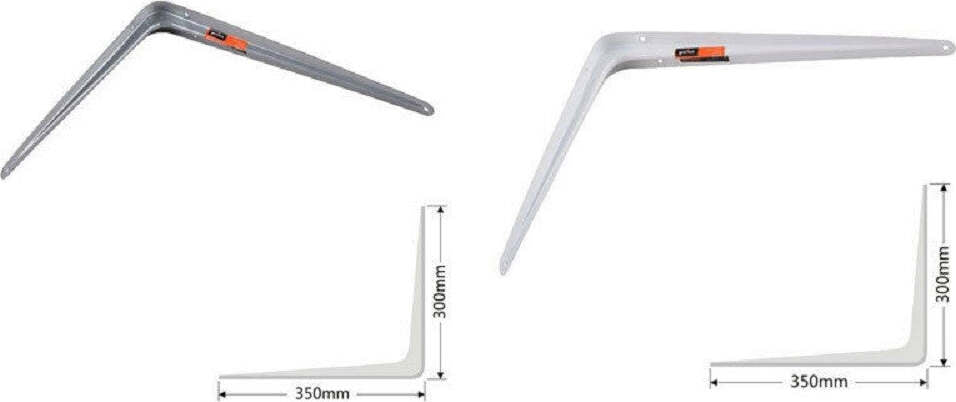 Staffe Angolari 2pz Supporto Staffa Angolare Reggimensole 300x350mm Bianco Grigio Casa, arredamento e bricolage > Arredamento > Reggimensola Trade Shop italia - Napoli, Commerciovirtuoso.it