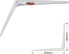 Staffe Angolari 2pz Supporto Staffa Angolare Reggimensole 300x350mm Bianco Grigio Casa, arredamento e bricolage > Arredamento > Reggimensola Trade Shop italia - Napoli, Commerciovirtuoso.it