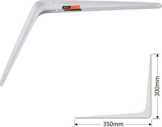 Staffe Angolari 2pz Supporto Staffa Angolare Reggimensole 300x350mm Bianco Grigio Fai da te/Ferramenta/Staffe e supporti per mensole Trade Shop italia - Napoli, Commerciovirtuoso.it