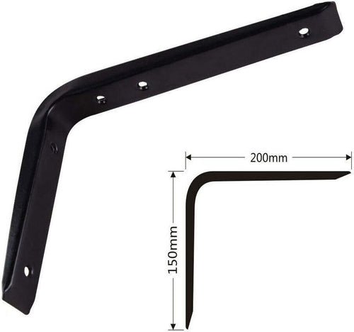 Staffe Angolari 2pz Supporto Staffa Angolare Reggimensole Nero 200 X 150 X 30 Mm Casa, arredamento e bricolage > Arredamento > Reggimensola Trade Shop italia - Napoli, Commerciovirtuoso.it