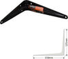 Staffe-Angolari-2pz-Supporto-Staffa-Reggimensole-Angolo-Retto-90°-125-X-150-Mm