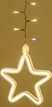 Stalattite decorata con stelle luminose con led SMD Neon bianco caldo per interno ed esterno Casa e cucina/Decorazioni per interni/Addobbi e decorazioni per ricorrenze/Decorazioni natalizie/Luci natalizie/Catene luminose per interni MagiediNatale.it - Altamura, Commerciovirtuoso.it
