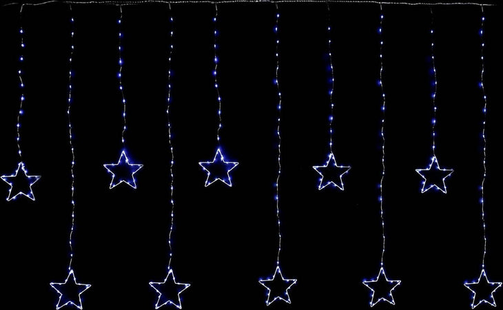 Stalattite luminosa di stelle con 350 nanoled a luce bianca giochi di luci 3,60 metri Casa e cucina/Decorazioni per interni/Addobbi e decorazioni per ricorrenze/Decorazioni natalizie/Luci natalizie/Catene luminose per interni MagiediNatale.it - Altamura, Commerciovirtuoso.it