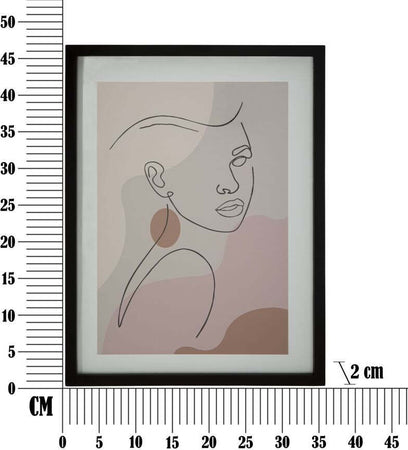 Stampa C/Cornice Face -C- Cm 35X2X47 Casa e cucina/Decorazioni per interni/Arte/Poster e stampe Led Mall Home - Napoli, Commerciovirtuoso.it