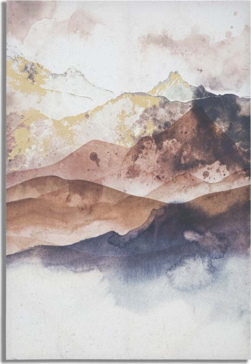 Stampa Dipinta Brown Mountain Cm 80X3X120 Casa e cucina/Decorazioni per interni/Arte/Poster e stampe Led Mall Home - Napoli, Commerciovirtuoso.it