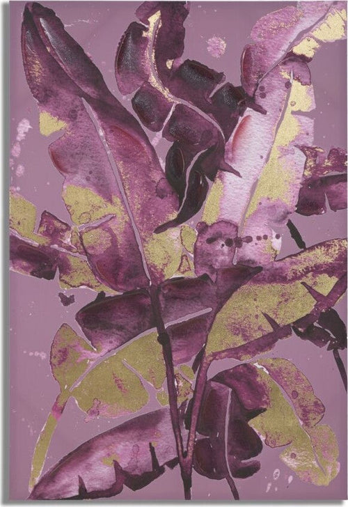 Stampa Dipinta Dark Leaves Cm 80X3X120 Casa e cucina/Decorazioni per interni/Arte/Poster e stampe Led Mall Home - Napoli, Commerciovirtuoso.it