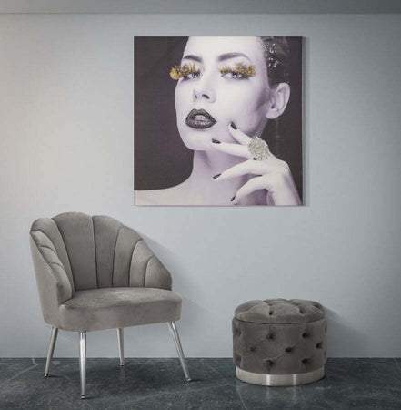 Stampa Su Tela Con Applicazioni Lady Dark Cm 80X2,8X80 Casa e cucina/Decorazioni per interni/Arte/Poster e stampe Led Mall Home - Napoli, Commerciovirtuoso.it