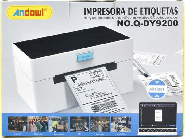 Stampante Termica Wireless 104mm 203dpi Con Usb/lan/bluetooth Portatile Q-dy9200 Commercio Industria e Scienza/Forniture per imballaggio e spedizione/Etichette ed etichettatrici/Etichettatrici/Stampanti etichette termiche fisse Trade Shop italia - Napoli, Commerciovirtuoso.it