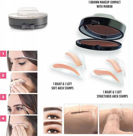 STAMPI EYEBROW LIGHT BROWN 3 SECOND PER SOPRACCIGLIA STENCILS STRUMENTO MAKE UP Bellezza/Trucco/Occhi/Colori e matite per sopracciglia Trade Shop italia - Napoli, Commerciovirtuoso.it