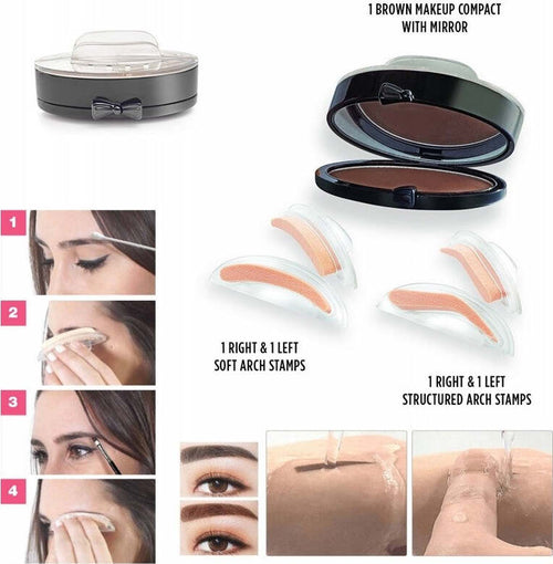 STAMPI EYEBROW LIGHT BROWN 3 SECOND PER SOPRACCIGLIA STENCILS STRUMENTO MAKE UP Bellezza/Trucco/Occhi/Colori e matite per sopracciglia Trade Shop italia - Napoli, Commerciovirtuoso.it