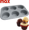 Stampo 6 Muffin Teglia Marmorizzato 26,5 x 17,5 x 3cm Cupcakes Dolci Pasticceria Casa e cucina/Teglie da forno e accessori per pasticceria/Teglie e stampi/Teglie per muffin e cupcake Trade Shop italia - Napoli, Commerciovirtuoso.it