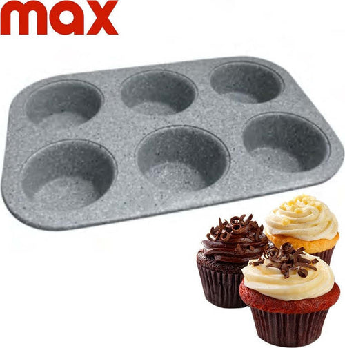 Stampo 6 Muffin Teglia Marmorizzato 26,5 x 17,5 x 3cm Cupcakes Dolci Pasticceria Casa e cucina/Teglie da forno e accessori per pasticceria/Teglie e stampi/Teglie per muffin e cupcake Trade Shop italia - Napoli, Commerciovirtuoso.it