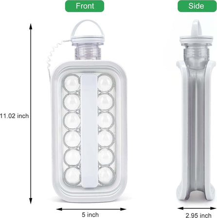 Stampo Forma Per 17 Cubetti Di Ghiaccio Portatile Bottiglia Termica Bibite 2in1 Cucina > Forme Ghiaccio Trade Shop italia - Napoli, Commerciovirtuoso.it