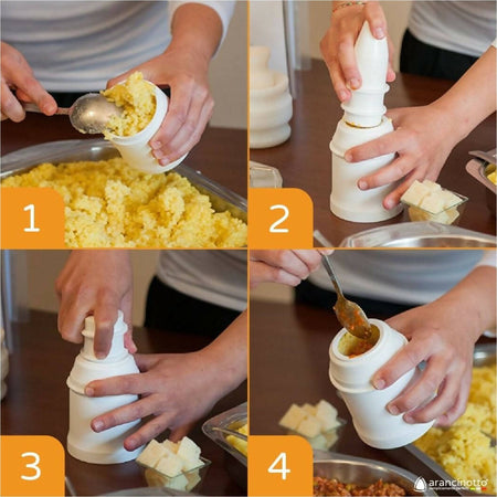 Stampo per arancini a punta forma per arancina arancino accessori cucina Alimentari e cura della casa/Snack dolci e salati/Cioccolata/Formine Tech Service - Melito di Napoli, Commerciovirtuoso.it