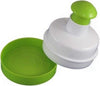 Stampo-Per-Hamburger-9,5x12,5-Cm-In-Plastica-Pressa-Anche-Carne-Bianco