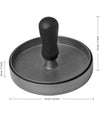 Stampo Per Hamburger Regolabile 110/150/220gr Pressa Carne Macinata Alluminio
