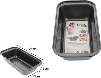 Stampo Teglia Tortiera Per Dolce Torta Antiaderente Rettangolare 13x26x6cm 59950 Casa, arredamento e bricolage > Cucina > Stampi Trade Shop italia - Napoli, Commerciovirtuoso.it