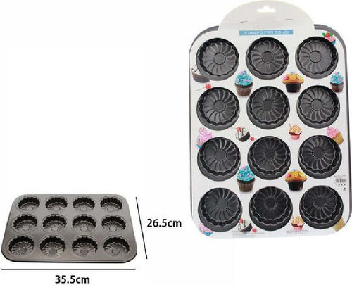 Stampo Teglia Vassoio Antiaderente 12 Muffin Cupcake Budino 35,5 X 26,5 Cm 59945 Casa, arredamento e bricolage > Cucina > Stampi Trade Shop italia - Napoli, Commerciovirtuoso.it