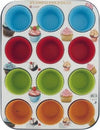 Stampo Teglia Vassoio Antiaderente Per 12 Muffin Dolci Con Pirottini In Silicone Casa, arredamento e bricolage > Cucina > Stampi Trade Shop italia - Napoli, Commerciovirtuoso.it