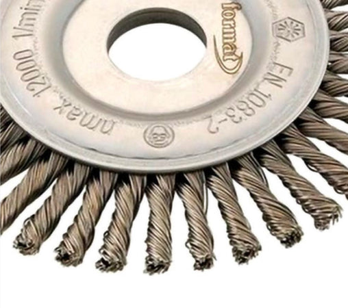 STANLEY - SPAZZOLA CIRCOLARE CON GAMBO - ACCIAIO 75 MM.