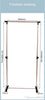 Stand-Appendiabiti-Allungabile-Telescopico-Singolo-Con-Base-64-X-28-X-73/130-Cm