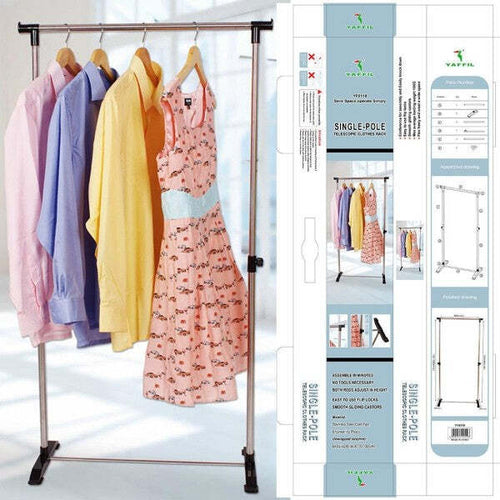 Stand Appendiabiti Attaccapanni Allungabile Appendi Abiti Negozio Casa Yf0119 Casa e cucina/Organizzazione interni/Organizzazione guardaroba/Stand appendiabiti Trade Shop italia - Napoli, Commerciovirtuoso.it