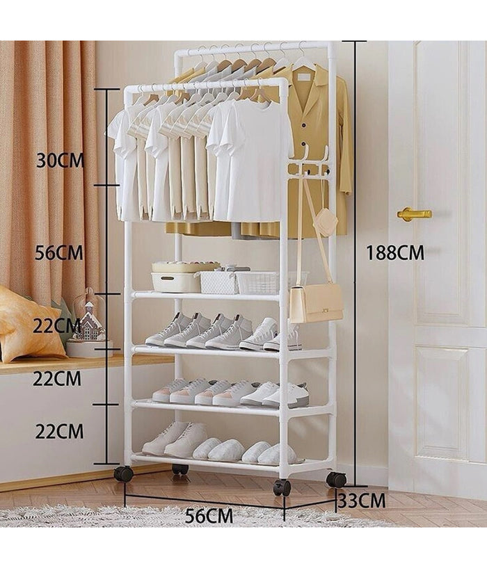 Organizer espandibile per armadio, con ripiani regolabili e divisori per camera da letto, separatore per armadio