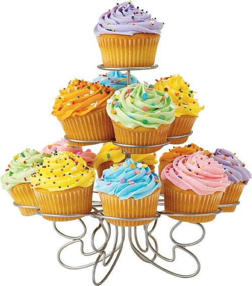 STAND PORTA 13 CUPCAKE E DESSERT ALZATINA 24,5X20 CM IN METALLO COLORE GRIGIO Casa e cucina/Stoviglie/Piatti ciotole e vassoi/Piatti per servire/Alzate per dolci e frutta Trade Shop italia - Napoli, Commerciovirtuoso.it