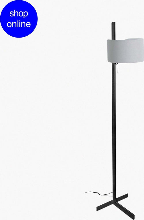 STAND UP Piantane nero e gigrio Illuminazione/Illuminazione per interni/Lampade/Lampade da terra Led Mall Home - Napoli, Commerciovirtuoso.it