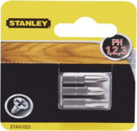 STANLEY---3-INSERTI-E-ADATTATORI-PER-AVVIATURA-25-MM.-PH-1-2-3