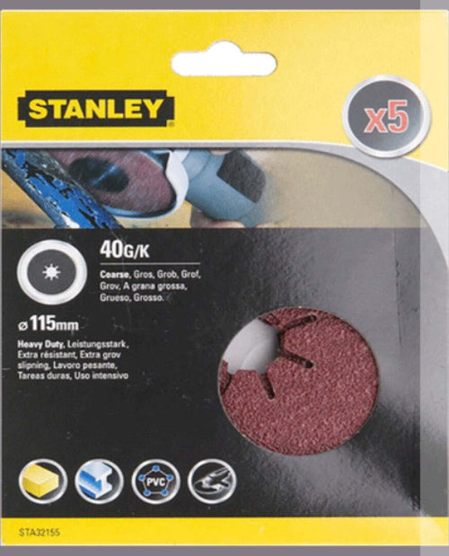 STANLEY---5-DISCHI-ABRASIVI-PER-SMERIGLIATRICI-115MM.-GR.60
