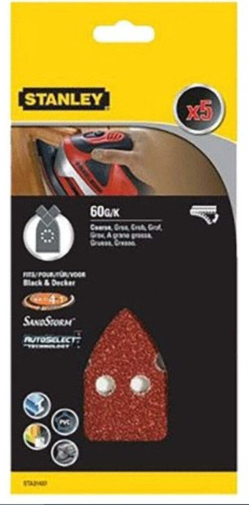 STANLEY---5-FOGLI-VELCRO-A-PUNTA-PER-MULTILEVIGATRICI---GRANA-120