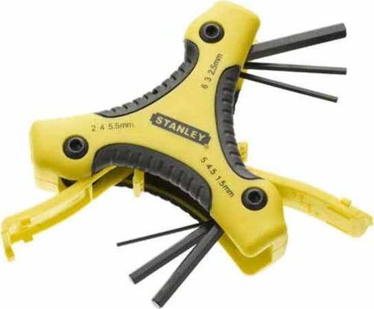 STANLEY---9-PEZZI---TRIANGOLO-PIEGHEVOLE-CON-SET-9-CHIAVI-A-BRUGOLA-MASCHIO-ESAGONALE