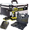 STANLEY---TRAPANO-AVVITATORE-18V--2-BATTERIE-2,0AH-+-SET-50-ACCESSORI