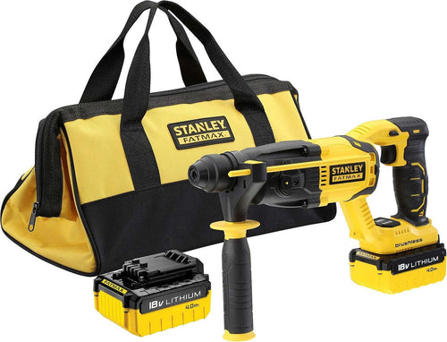 STANLEY---TRAPANO-TASSELLATORE-SCALPELLATORE-SDS-BRUSHLESS-18V-2-BATTERIE-4.0AH