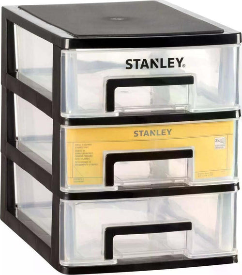 STANLEY-Porta-minuteria-Large-3-Cassetti-ESSENTIAL-Nero,-Giallo-e-Trasparente-34-x-25-x-32,3-cm-STST40712-1