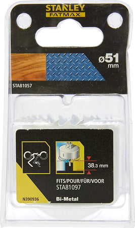 Stanley-STA81057-XJ-SEGA-A-TAZZA-PER-TRAPANO-BIMETAL-51MM
