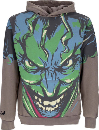 STAPLE-Felpa-Cappuccio-Uomo-Joker-Face-Hoodie-X-Batman-Charcoal-da-uomo