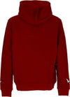 STAPLE-Felpa-Leggera-Cappuccio-Uomo-Flock-Logo-Hoodie-Burgundy-da-uomo