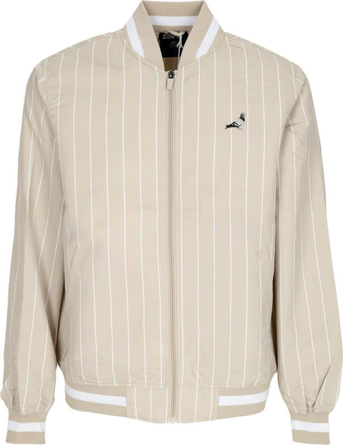 STAPLE-Giubbotto-Bomber-Uomo-Pinstripe-Baseball-Jacket-Stone-da-uomo