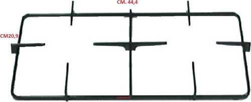 STAR GRIGLIA IN PIATTINA SMALTATA NERA CUCINA GAS PIANO COTTURA CM.44,4 X 20,9 Casa e cucina/Grandi elettrodomestici/Accessori e parti di ricambio/Ricambi e accessori per piani cottura/Griglie per piani cottura Rossi Ricambi - Venetico Marina, Commerciovirtuoso.it